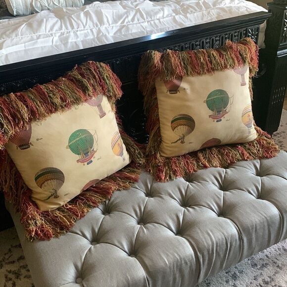 Designer Hot Air Balloon Pillows - Picture 7 of 8